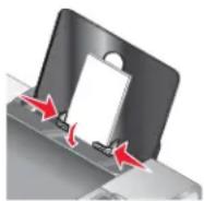LEXMARK X4800 - Wenskaarten, indexkaarten, fotokaarten en briefkaarten in de printer plaatsen - 1