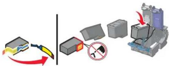 LEXMARK X4800 - Inktcartridges installeren - 3
