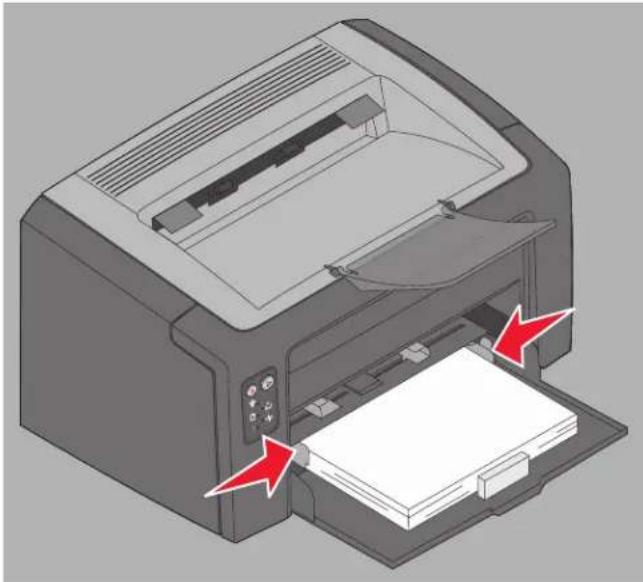 LEXMARK X2400 - Afdrukmateriaal in lade 1 plaatsen - 6