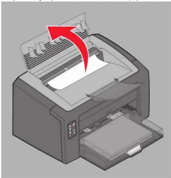 LEXMARK X2400 - Vastgelopen papier verwijderen - 3