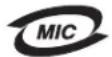 LEXMARK X2400 - Koreaanse MIC-verklaring - 1