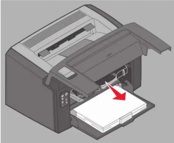 LEXMARK X2400 - Vastgelopen papier verwijderen - 6