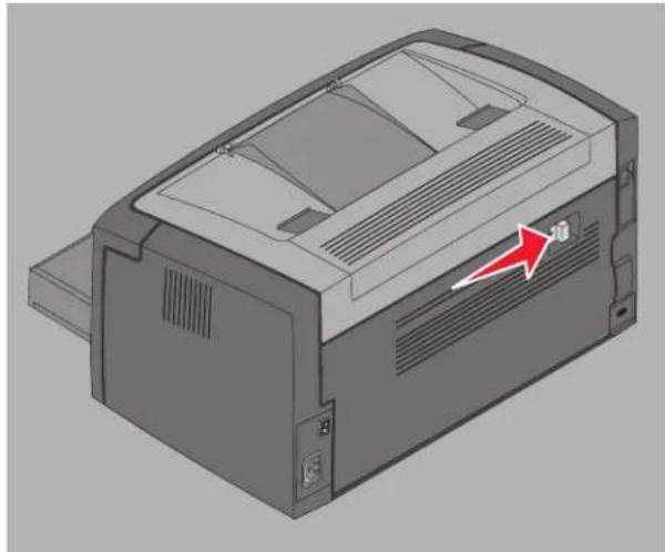 LEXMARK X2400 - Vastgelopen papier verwijderen - 1
