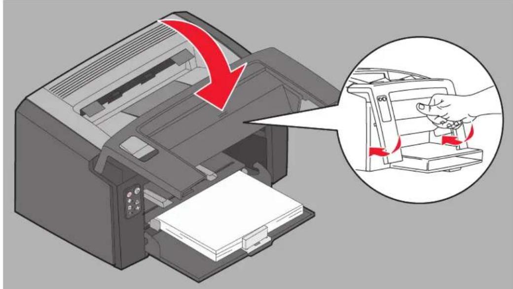LEXMARK X2400 - Vastgelopen papier verwijderen - 9