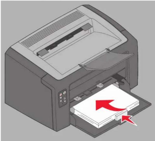 LEXMARK X2400 - Afdrukmateriaal in lade 1 plaatsen - 5