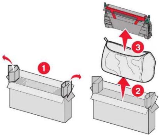 LEXMARK X734 - Een tonercartridge vervangen - 5