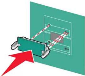 LEXMARK X734 - Een flashgeheugenkaart of firmwarekaart installeren - 3