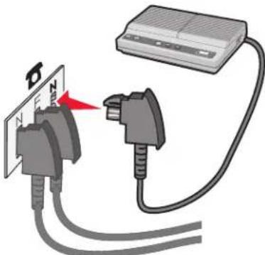 LEXMARK X734 - Aansluiten op een telefoonwandcontactdoos in Duitsland - 4