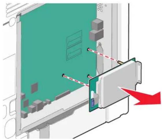 LEXMARK X734 - Een Internal Solutions Port installeren - 5