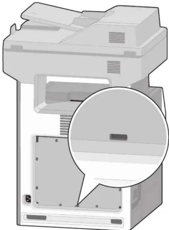 LEXMARK X734 - De vergrendelingsfunctie gebruiken - 1