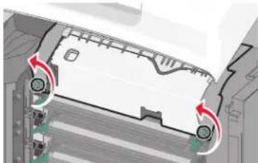 LEXMARK X734 - Papier vast achter het verhittingsstation - 2