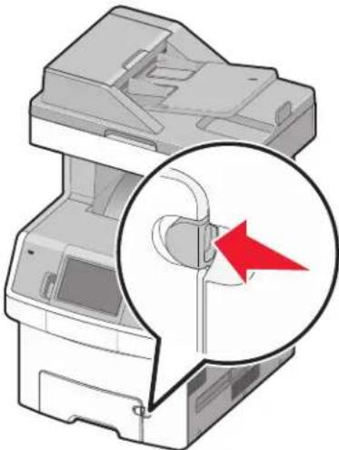 LEXMARK X734 - Afdrukmateriaal in de universeellader plaatsen. - 2