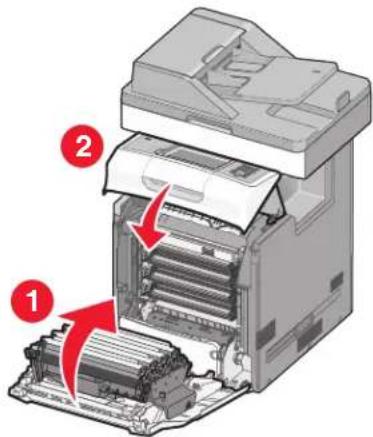 LEXMARK X734 - De lenzen van de printkop reinigen - 3