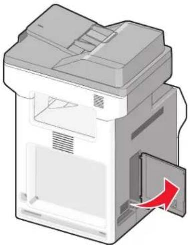 LEXMARK X734 - Kabels aansluiten - 1
