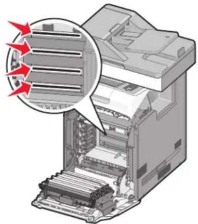 LEXMARK X734 - De lenzen van de printkop reinigen - 2