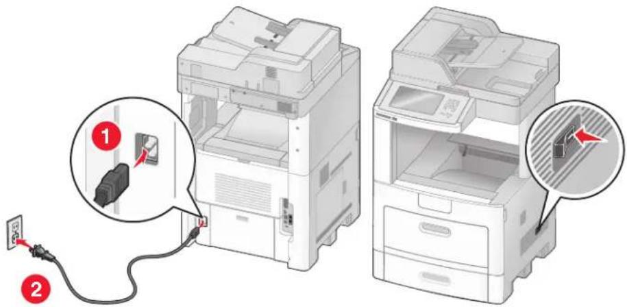 LEXMARK X652 - Configuratie van de printer voorbereiden - 1