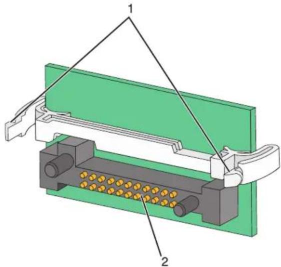 LEXMARK X652 - Een flashgeheugenkaart of firmwarekaart installeren - 3
