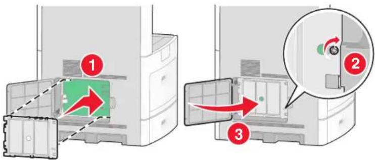 LEXMARK X652 - Faxkaart installeren - 7