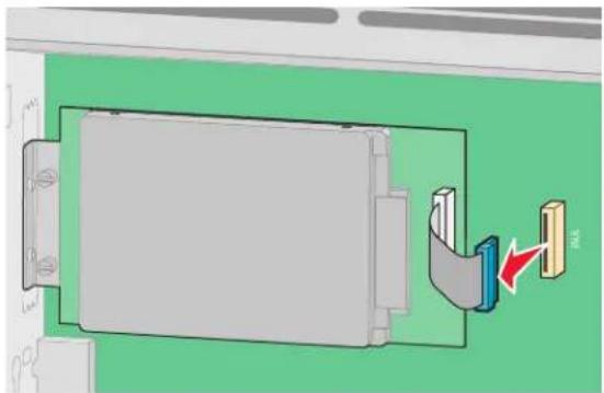 LEXMARK X652 - Een flashgeheugenkaart of firmwarekaart installeren - 9