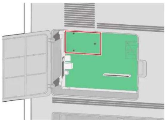 LEXMARK X652 - Een flashgeheugenkaart of firmwarekaart installeren - 8