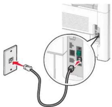 LEXMARK X652 - Aansluiten op een telefoon - 1