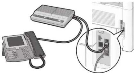 LEXMARK X652 - Aansluiten op een antwoordapparaat - 4