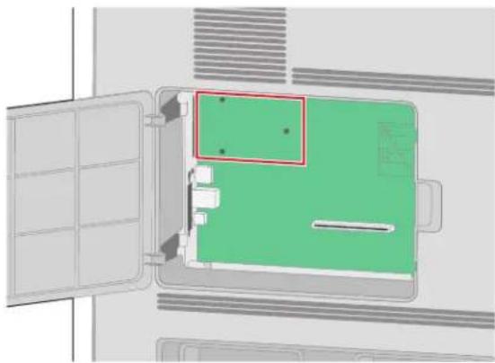 LEXMARK X652 - Vaste schijf van printer installeren - 3