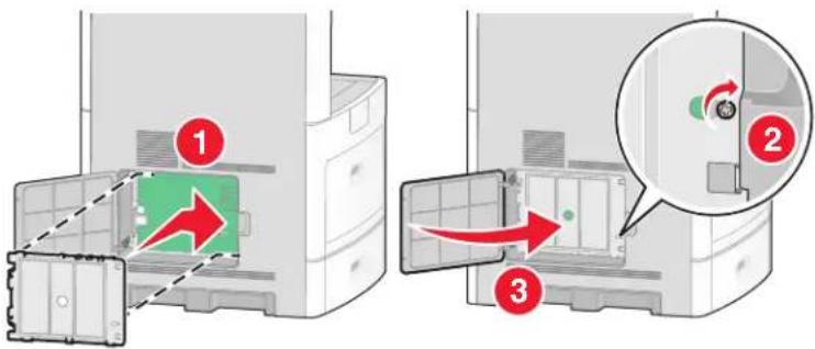 LEXMARK X652 - Geheugenkaart installeren - 5