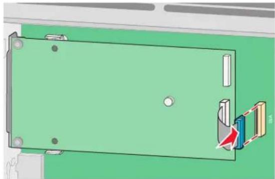 LEXMARK X652 - Een flashgeheugenkaart of firmwarekaart installeren - 19