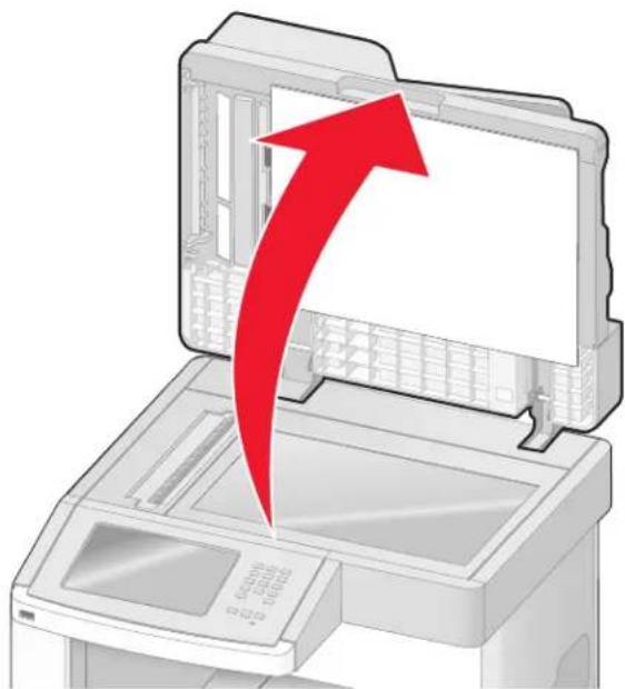 LEXMARK X652 - De glasplaat reinigen - 1