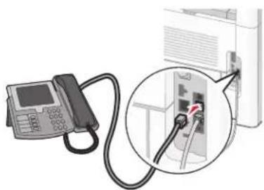 LEXMARK X652 - Aansluiten op een telefoon - 3