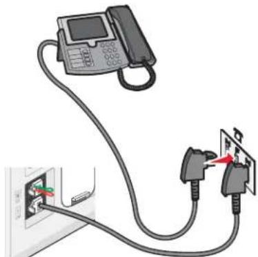 LEXMARK X6500 - Rechtstreeks aansluiten op een wandaansluiting voor telefoons in Duitsland - 3