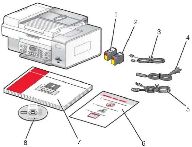 LEXMARK X6500 - Installatie voor zelfstandig gebruik - 1