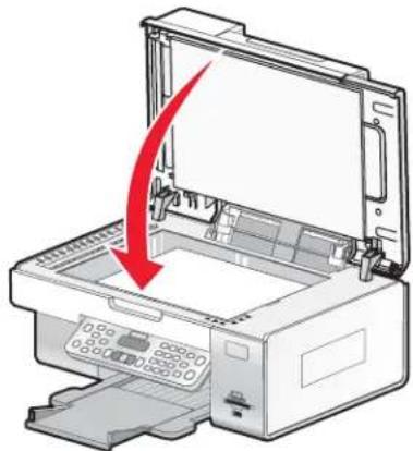 LEXMARK X6500 - Originele documenten op de glasplaat plaatsen - 3