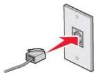 LEXMARK X6500 - Rechtstreeks aansluiten op een wandaansluiting voor telefoons - 2