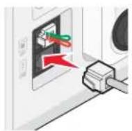 LEXMARK X6500 - Rechtstreeks aansluiten op een wandaansluiting voor telefoons in Duitsland - 1