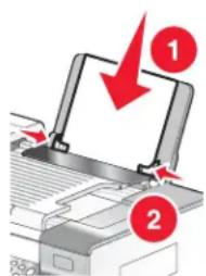 LEXMARK X6500 - Papier in de printer plaatsen - 1