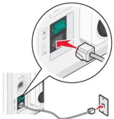 LEXMARK X6500 - Aansluiten op een antwoordapparaat - 1