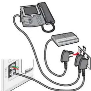 LEXMARK X6500 - Rechtstreeks aansluiten op een wandaansluiting voor telefoons in Duitsland - 4