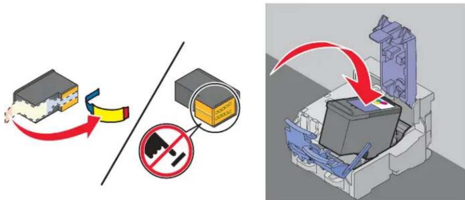 LEXMARK X6500 - Inktcartridges installeren - 5