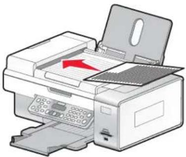 LEXMARK X6500 - Originele documenten in de automatische documentinvoer plaatsen - 1