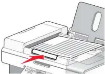 LEXMARK X6500 - Originele documenten in de automatische documentinvoer plaatsen - 2