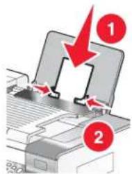 LEXMARK X6500 - Pas de papiergeleiders aan - 1