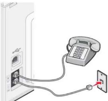 LEXMARK X6500 - Aansluiten op een telefoon - 3