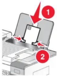 LEXMARK X6500 - Enveloppen in de printer plaatsen - 1