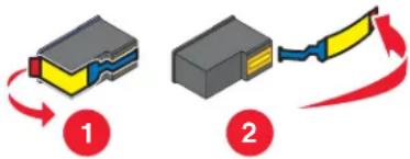 LEXMARK X6500 - Controleer de cartridges - 1