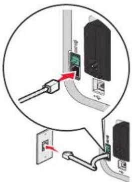 LEXMARK X5630 - Aansluiten op een telefoon - 1