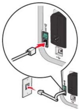 LEXMARK X5630 - Aansluiten op een antwoordapparaat - 1