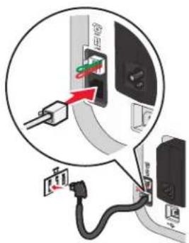 LEXMARK X5630 - Rechtstreeks aansluiten op een wandaansluiting voor telefoons in Duitsland - 2