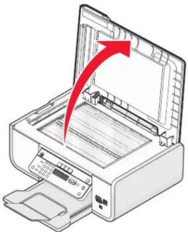 LEXMARK X5630 - Originele documenten op de glasplaat plaatsen - 1